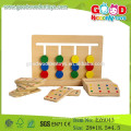 Juguetes de madera educativos de la venta caliente, juegos del partido del color, juegos del emparejamiento del bebé